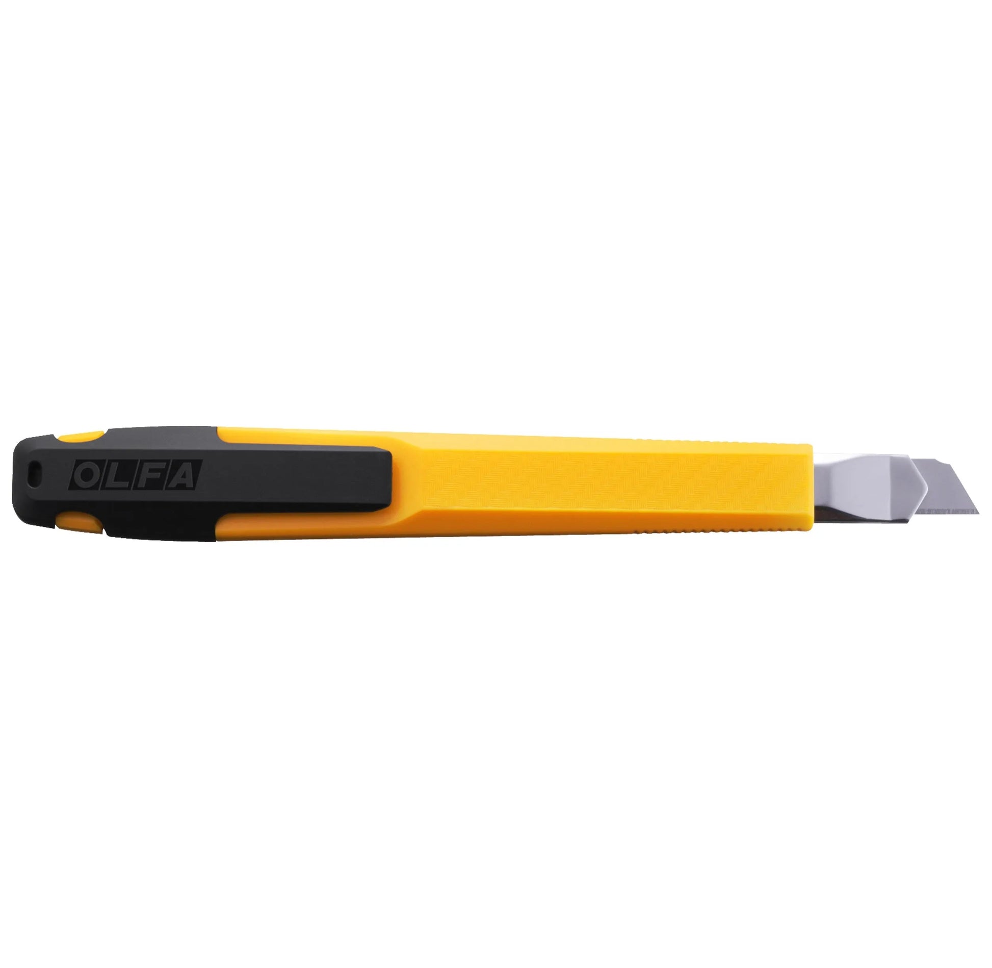 Olfa Slide Lock Precision Utility Knife - A-1 vinyl wrap cutting tool - close-up detail view