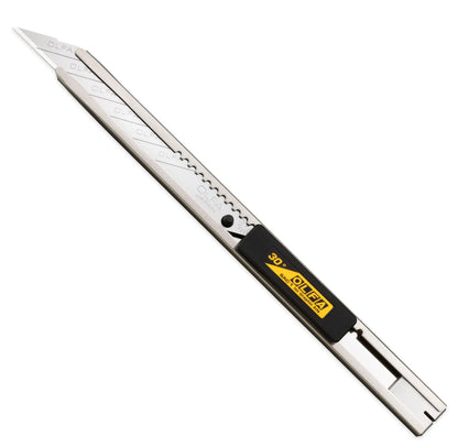 Olfa Stainless Steel Auto-Lock Knife - SAC-1 precision cutting tool for vinyl wrap and film trimming