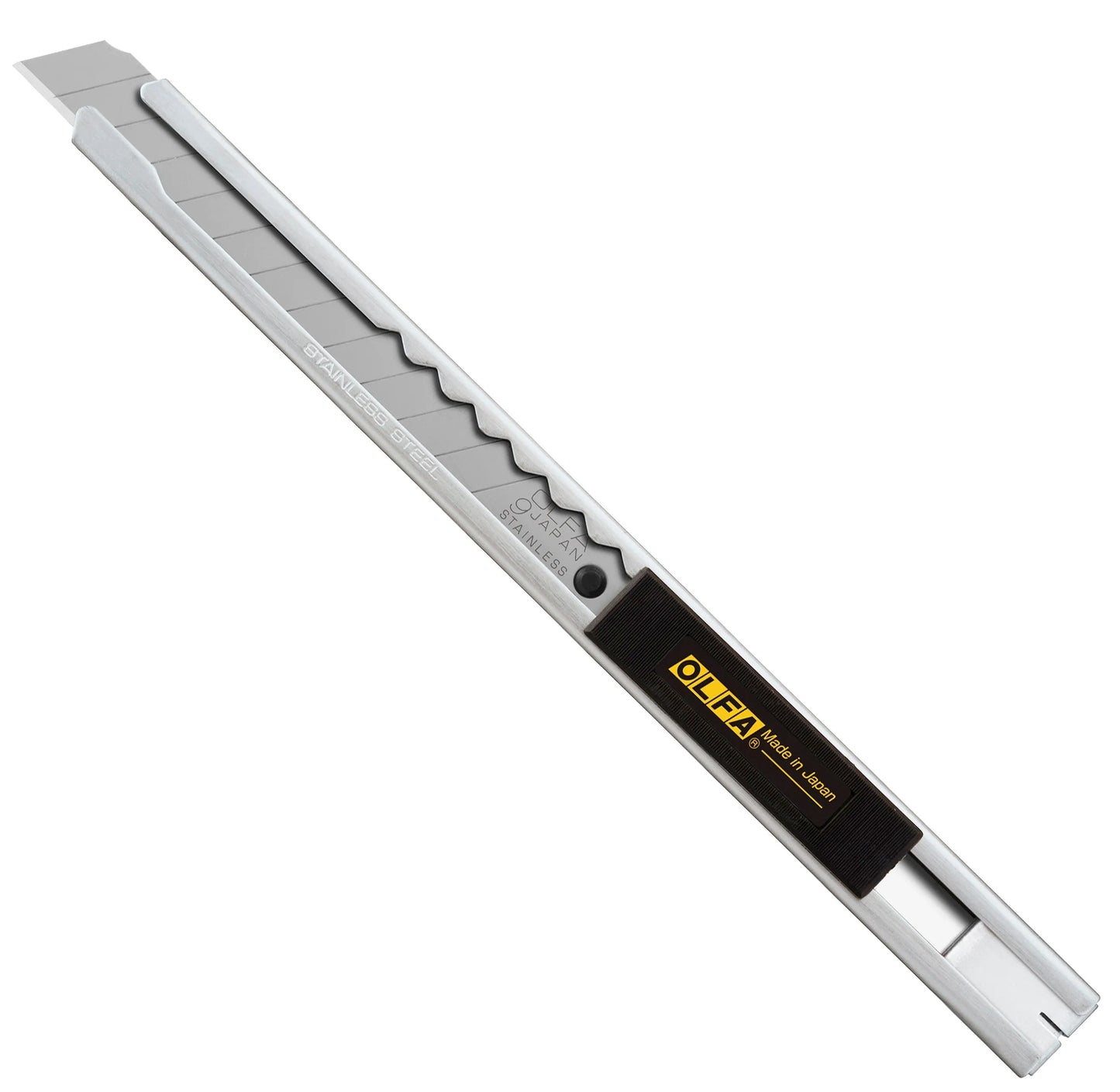 Olfa Stainless Steel Slide-Lock Knife - SVR-1 precision cutting tool for vinyl wrap and film trimming