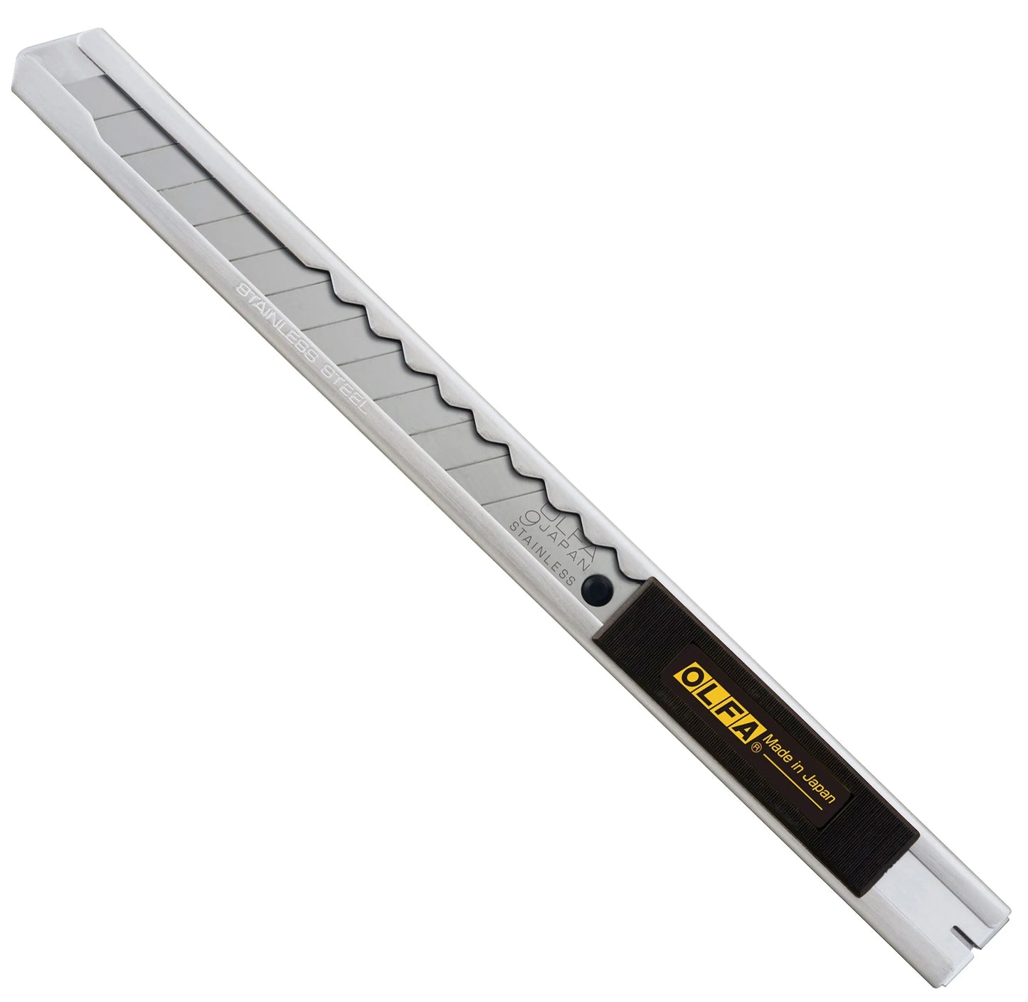 Olfa Stainless Steel Slide-Lock Knife - SVR-1 vinyl wrap cutting tool - product in use
