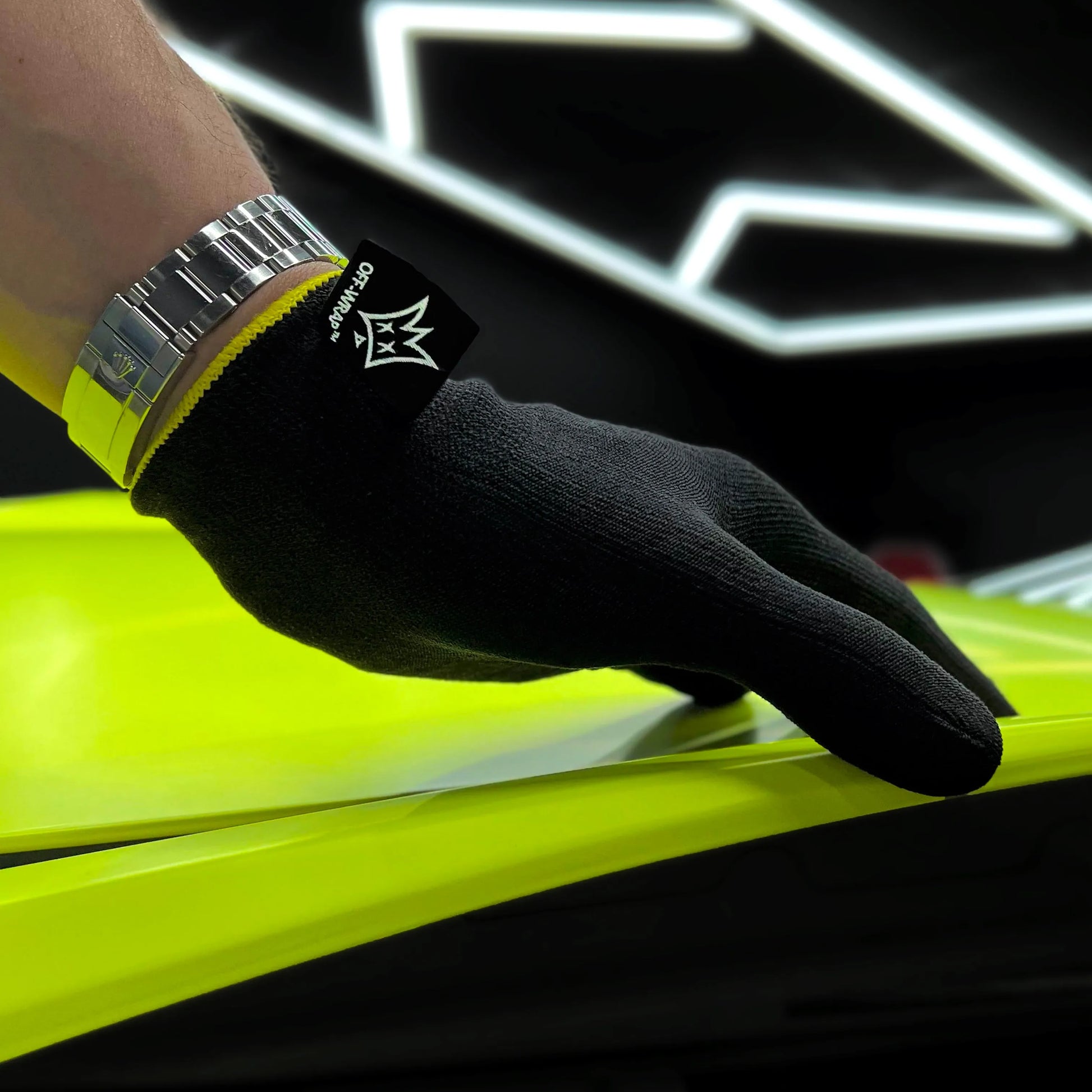 Off-Wrap Shadow  - Vinyl Wrap Gloves vinyl wrap glove - alternate angle