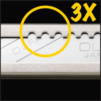 Olfa Stainless Steel Auto-Lock Knife - SAC-1 vinyl wrap cutting tool - alternate angle