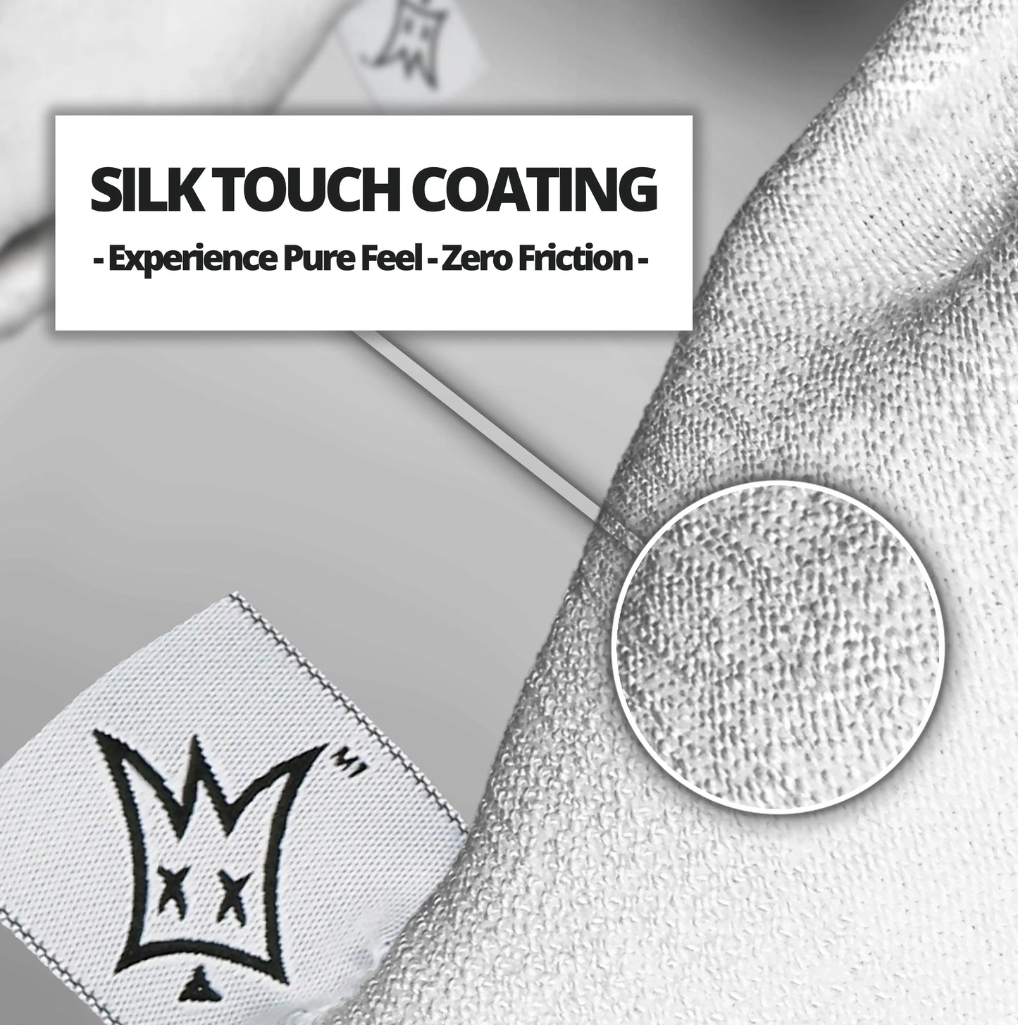 Off-Wrap Silk Touch  - Vinyl Wrap Gloves vinyl wrap glove - product in use