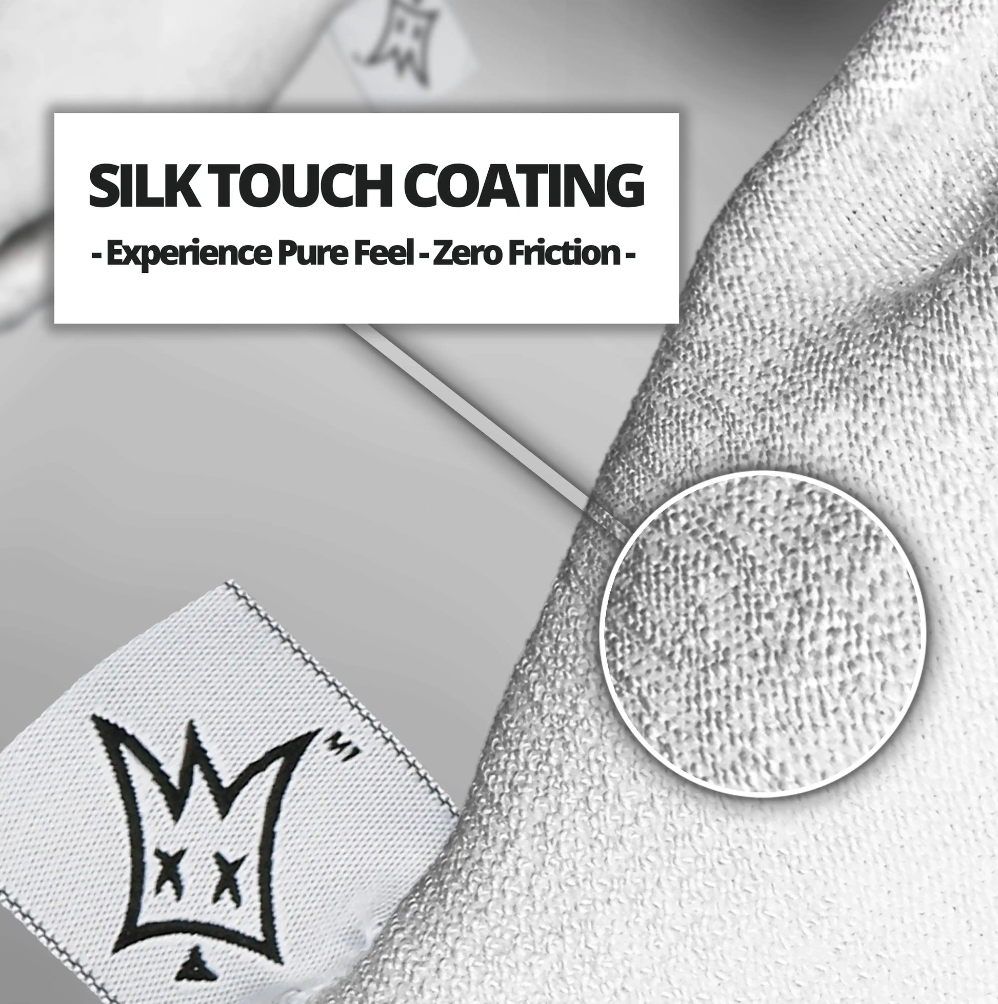 Off-Wrap Silk Touch  - Vinyl Wrap Gloves vinyl wrap glove - product in use