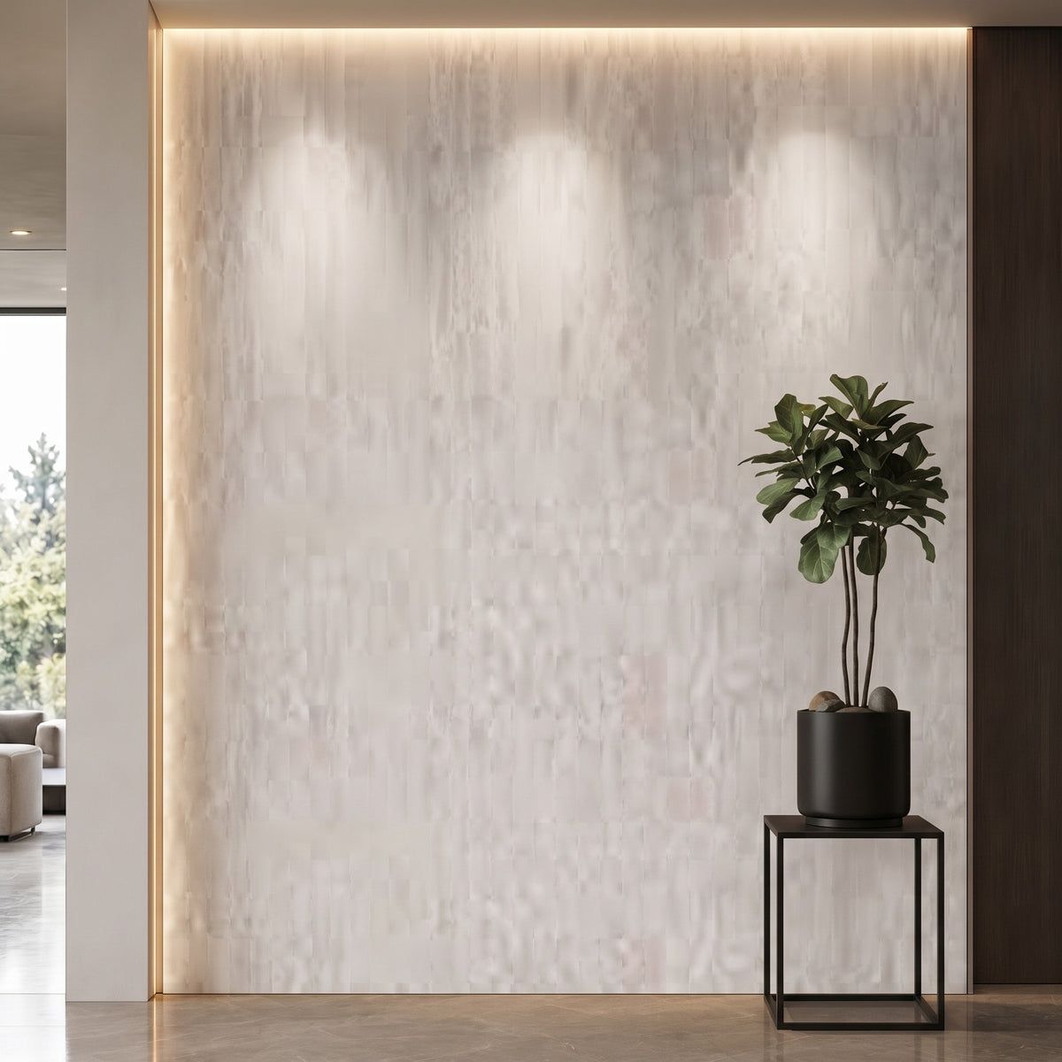 Bodaq BLC01 interior film rendered on a feature wall