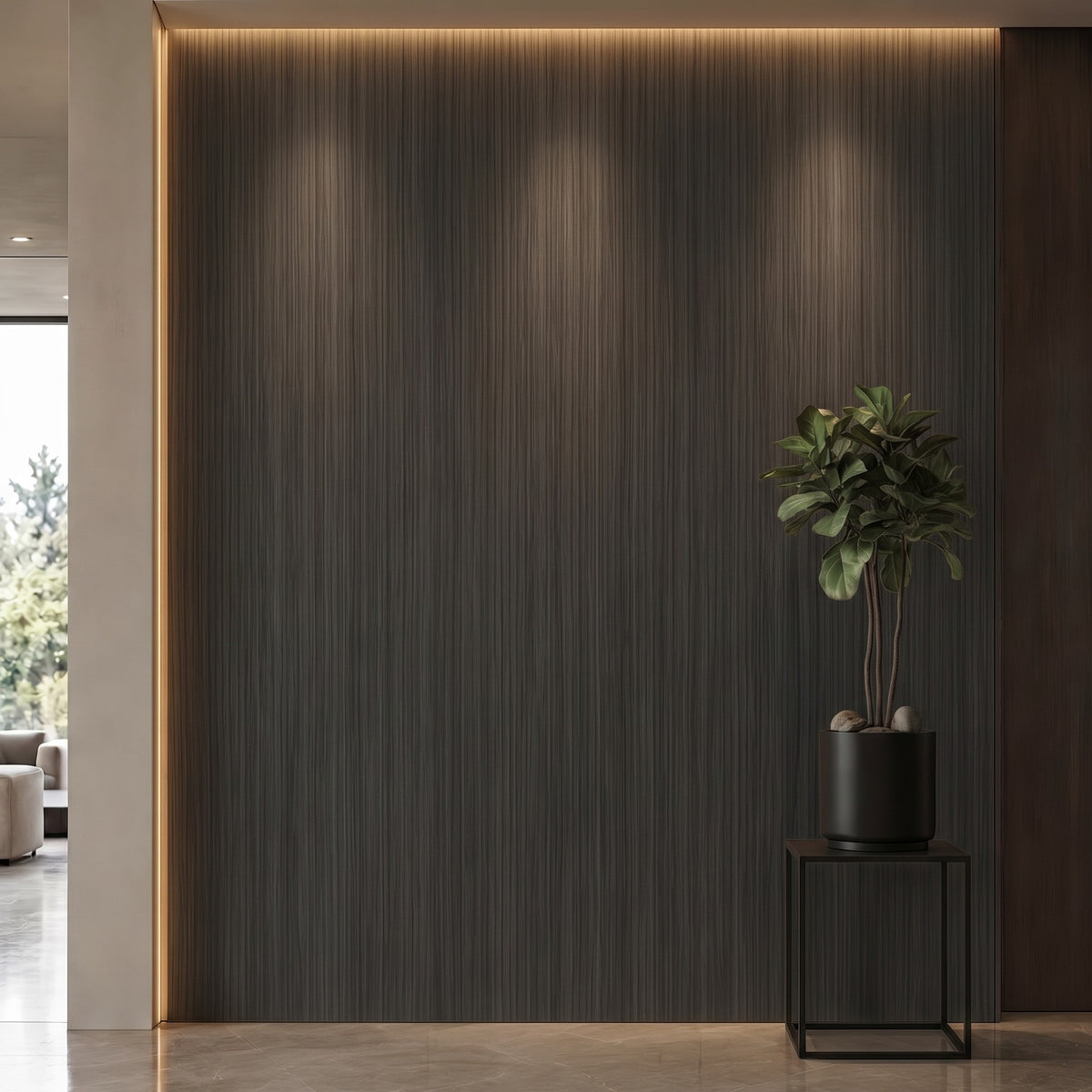 Bodaq LS103 interior film rendered on a feature wall