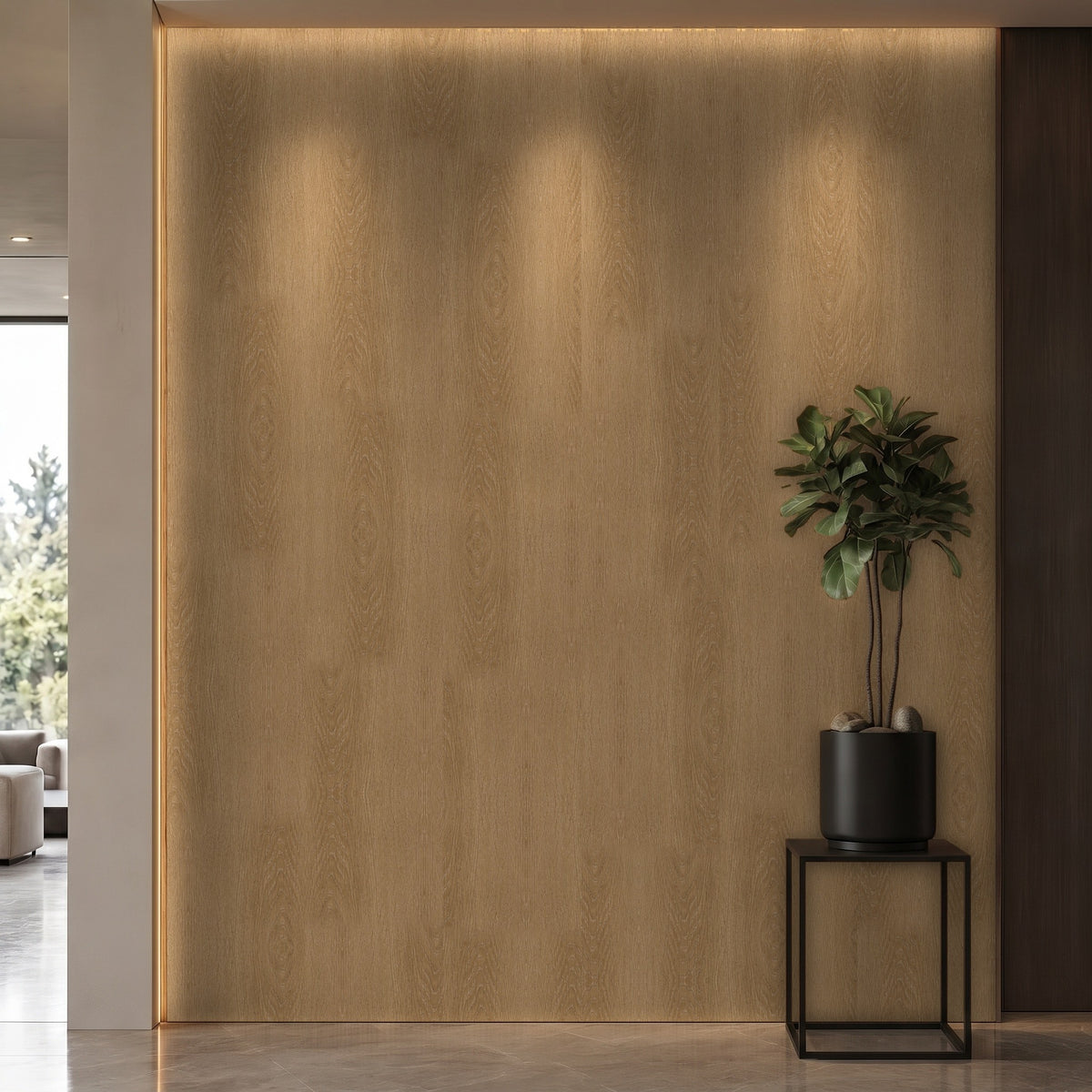 Bodaq LW108 interior film rendered on a feature wall