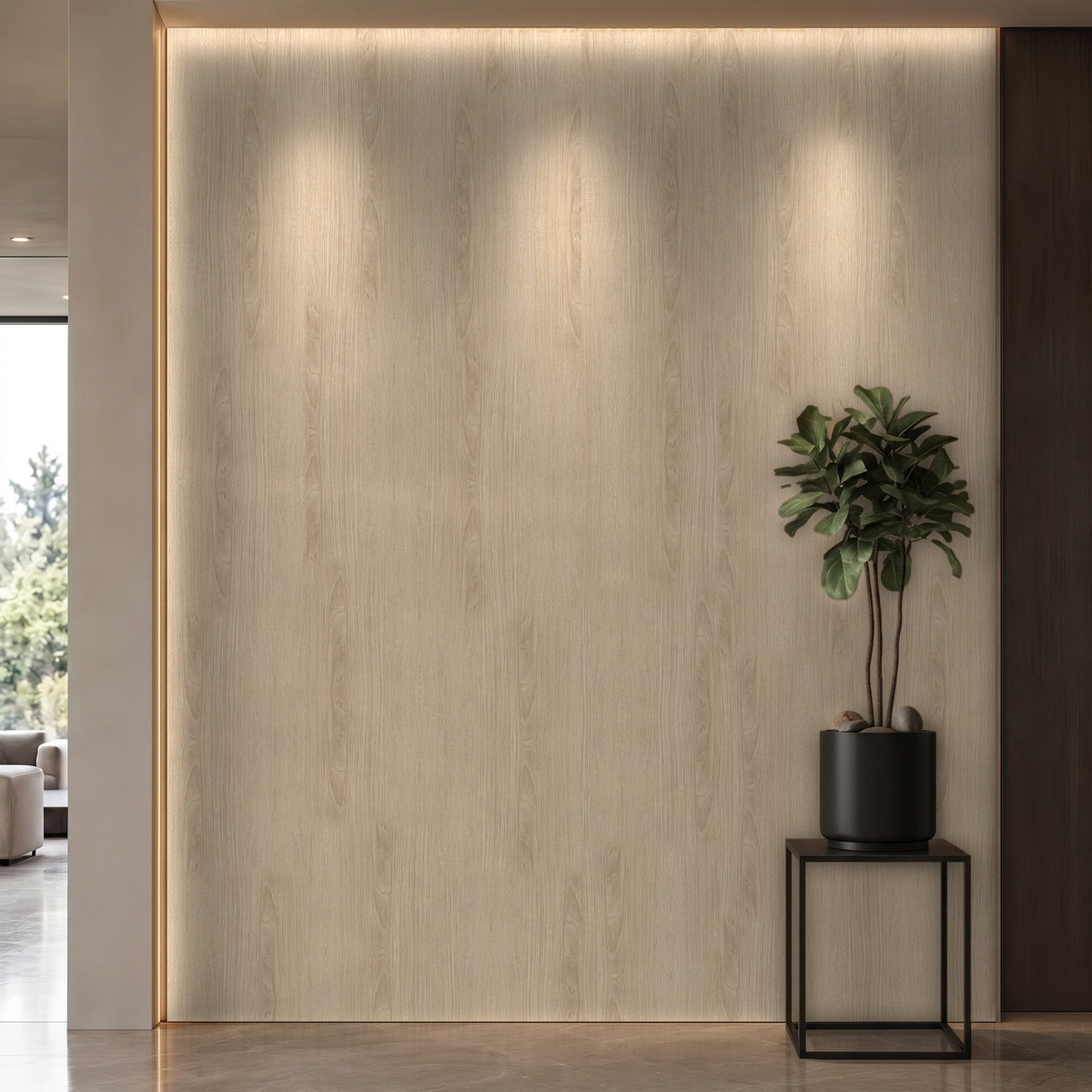 Bodaq LW111 interior film rendered on a feature wall
