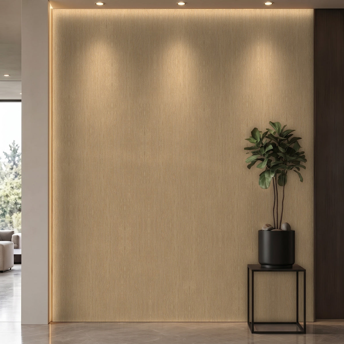 Bodaq LW116 interior film rendered on a feature wall