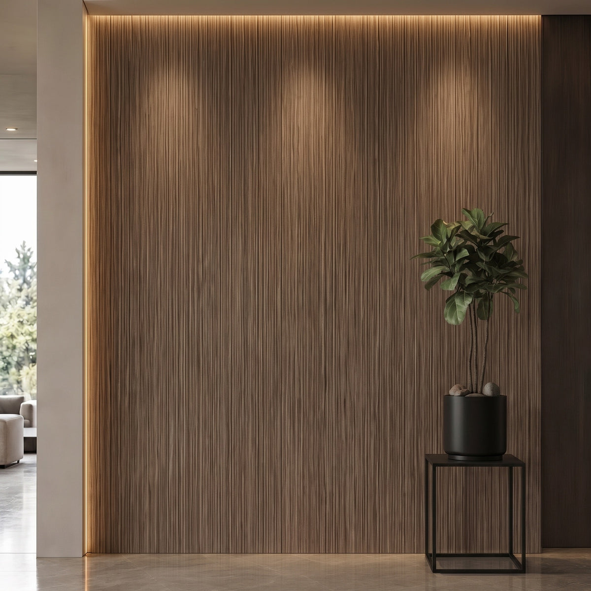 Bodaq LW118 interior film rendered on a feature wall