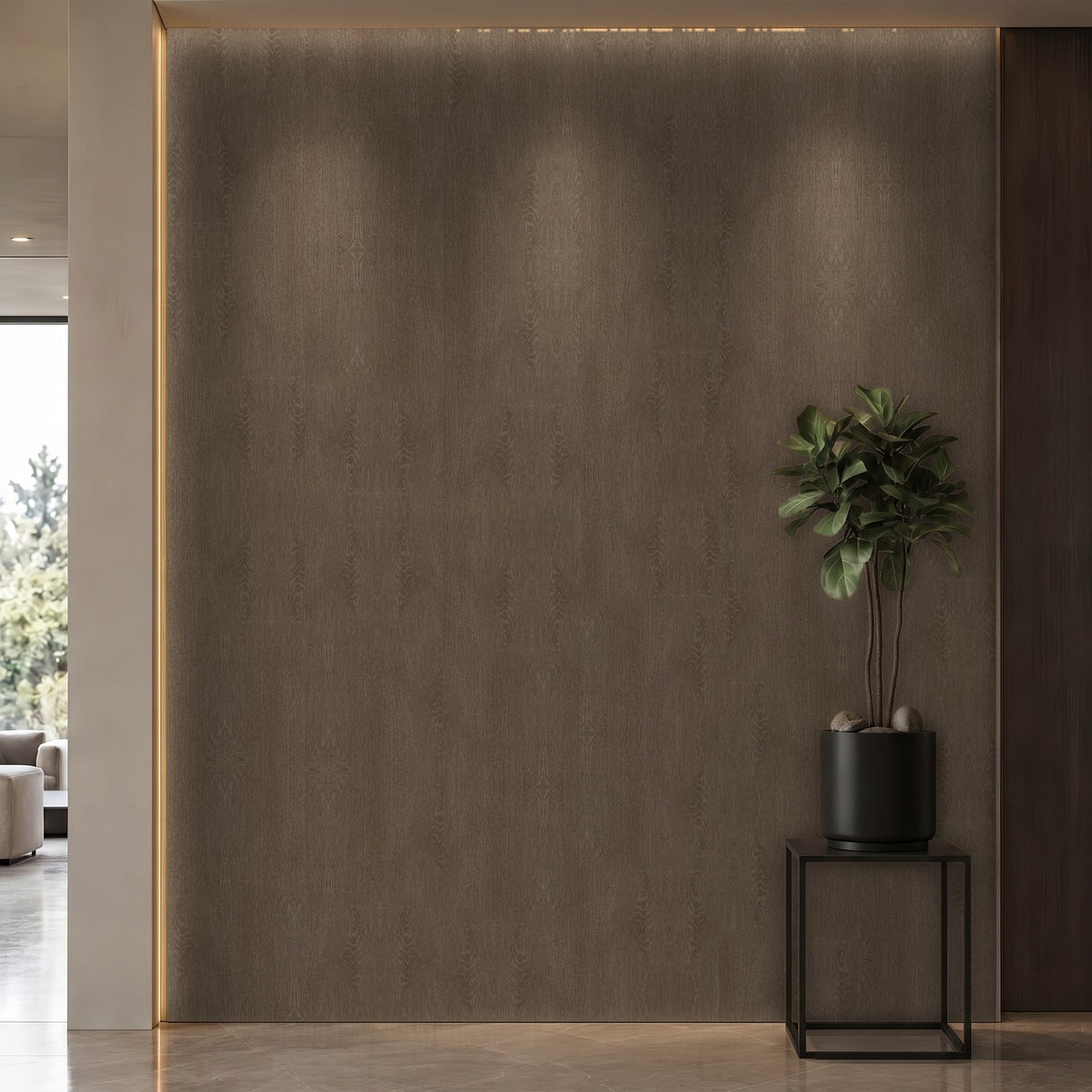 Bodaq LW119 interior film rendered on a feature wall