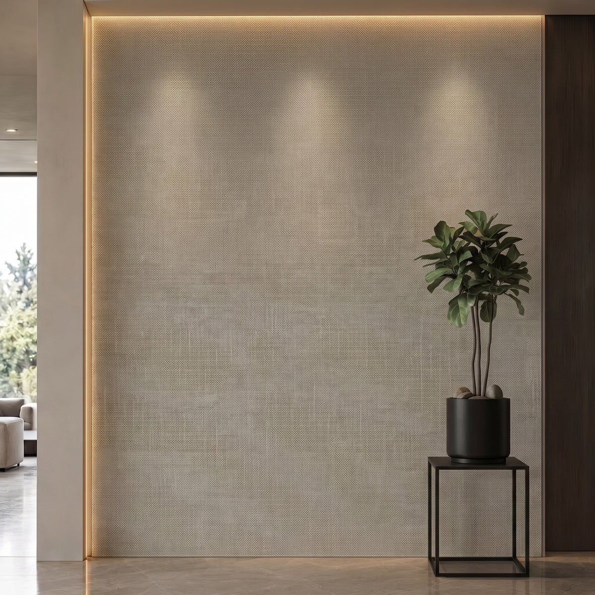 Bodaq NF905 interior film rendered on a feature wall