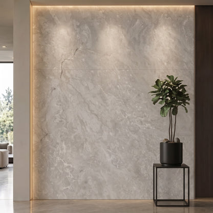 Bodaq NS119 White Marble interior film rendered on a feature wall