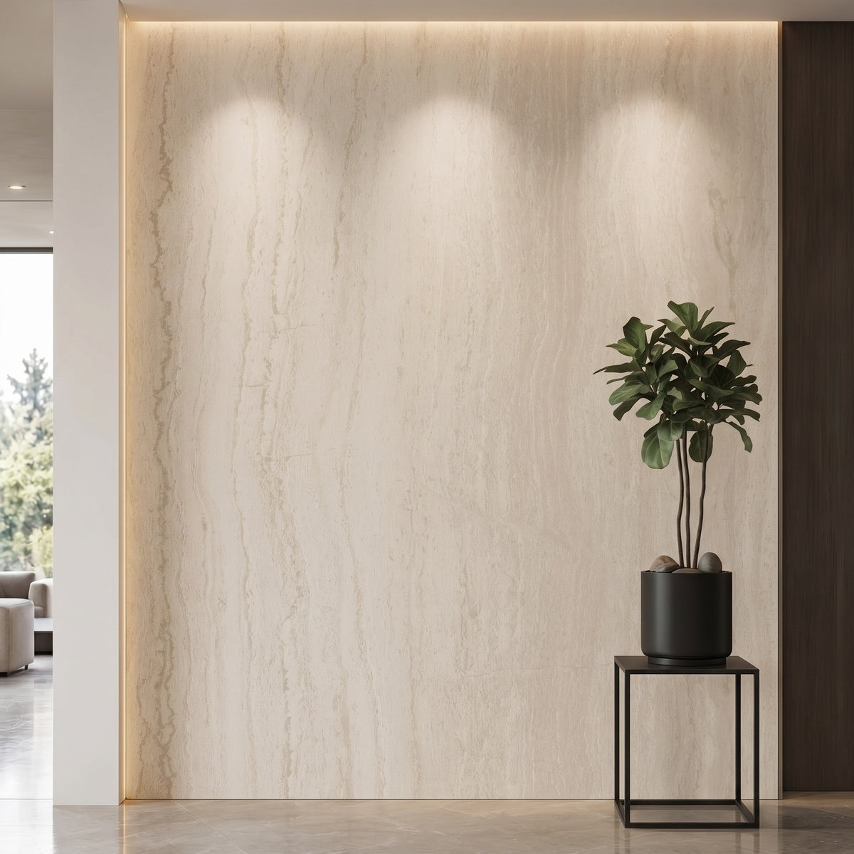 Bodaq NS201 interior film rendered on a feature wall