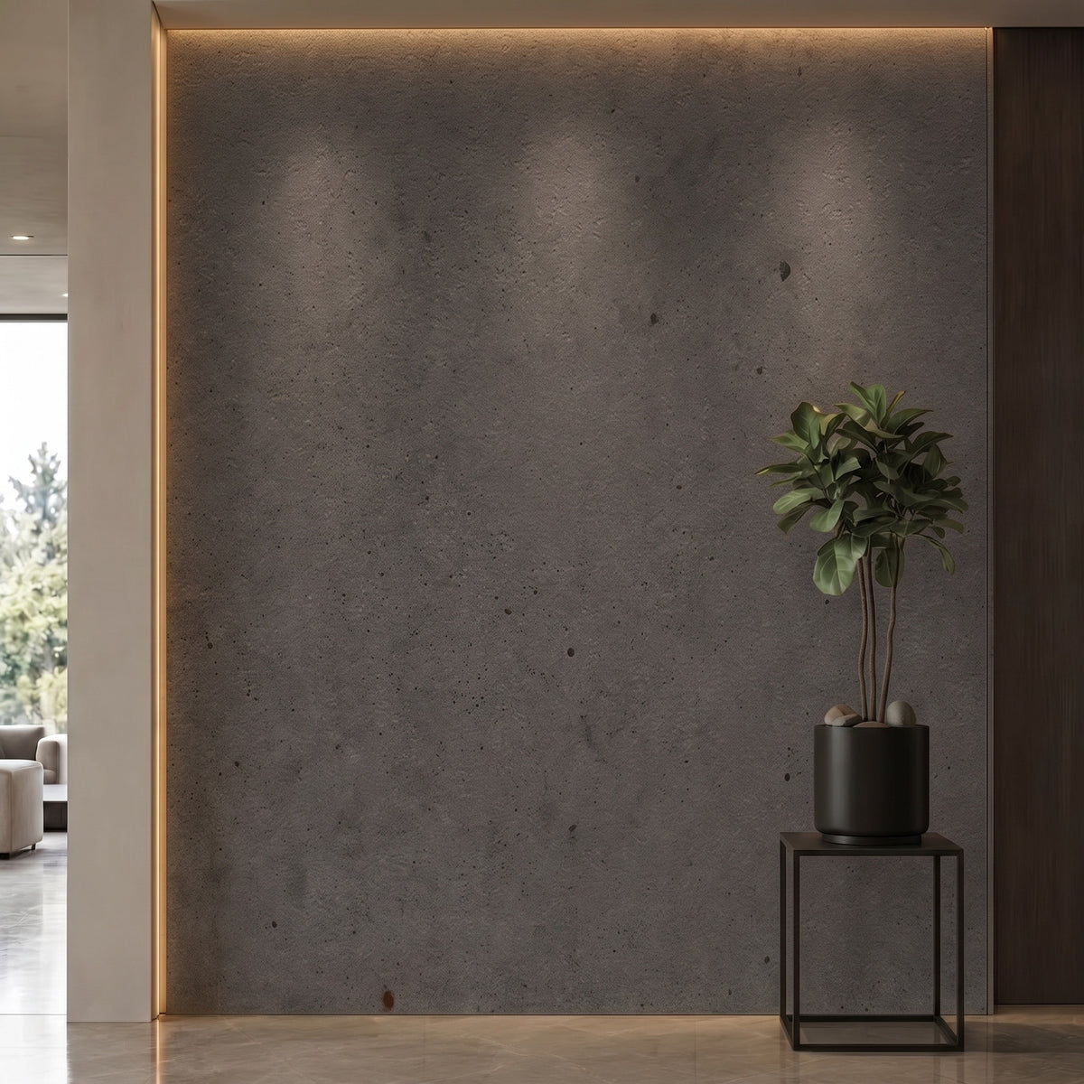 Bodaq NS403 interior film rendered on a feature wall
