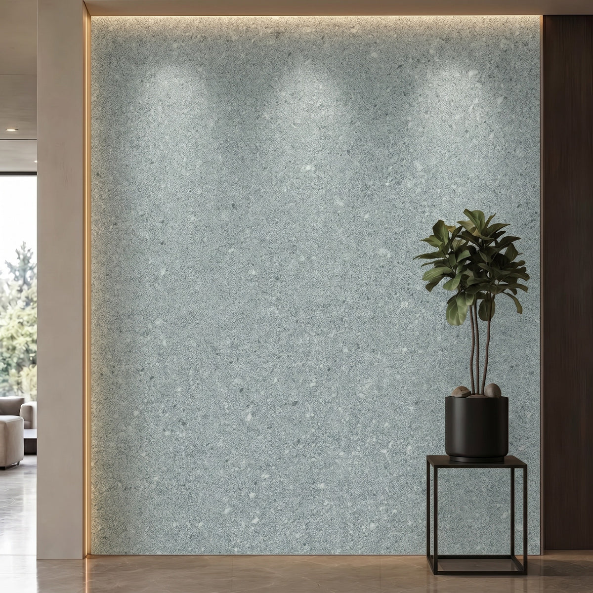 Bodaq NS823 interior film rendered on a feature wall