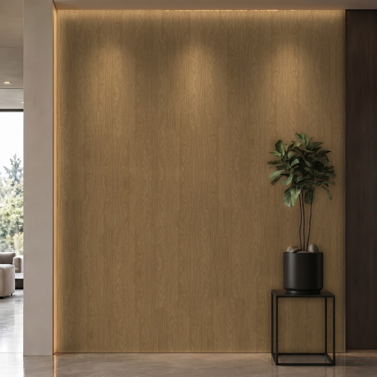 Bodaq OGW01 interior film rendered on a feature wall