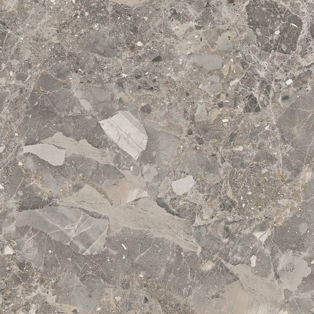 Bodaq PM004 Toffee Terrazzo interior film swatch, Stone & Marble Collection
