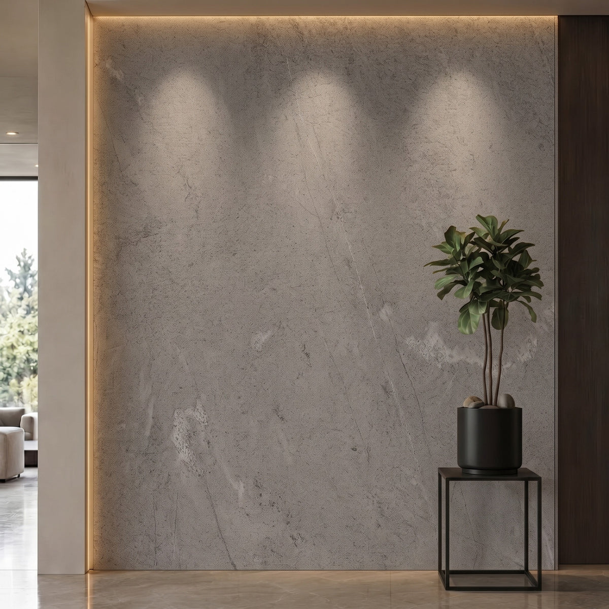 Bodaq PM010 interior film rendered on a feature wall