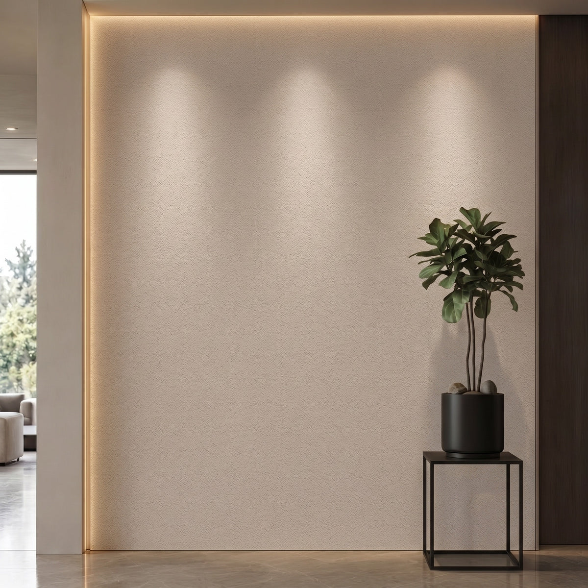 Bodaq PNC43 interior film rendered on a feature wall