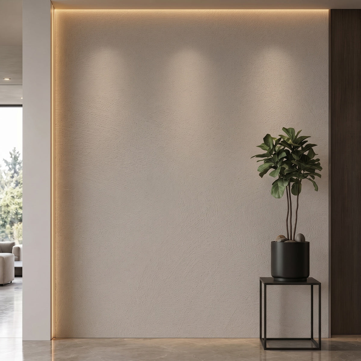 Bodaq PNC45 interior film rendered on a feature wall