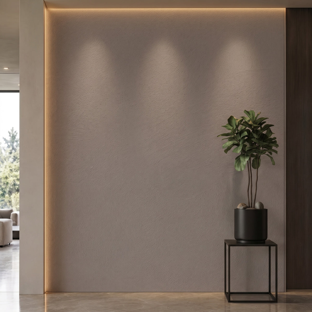 Bodaq PNC46 interior film rendered on a feature wall