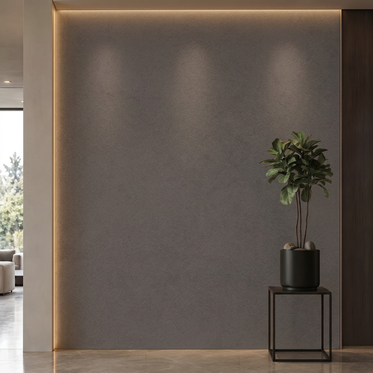 Bodaq PNC57 interior film rendered on a feature wall