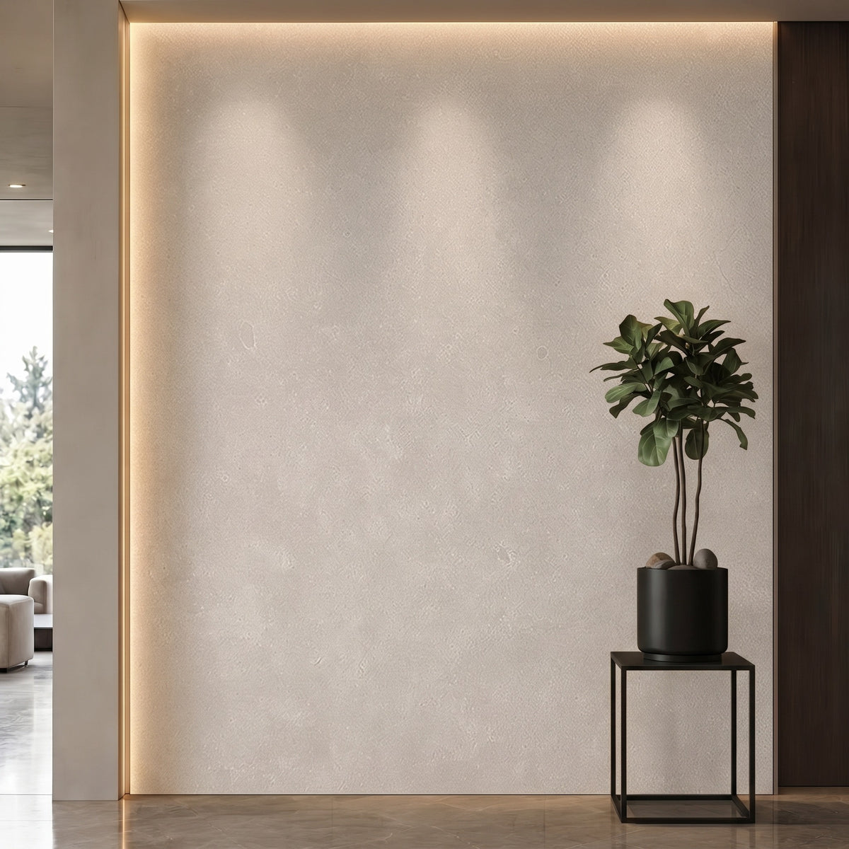 Bodaq PNC58 interior film rendered on a feature wall
