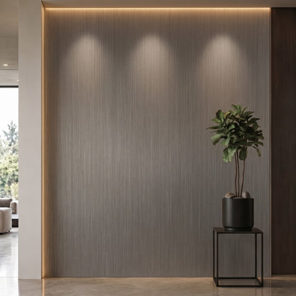 Bodaq RM005 Real Metal interior film rendered on a feature wall