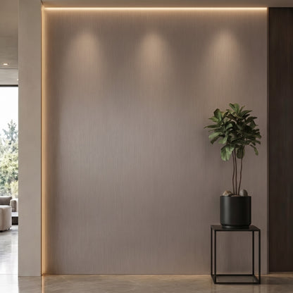 Bodaq RM012 Real Metal interior film rendered on a feature wall