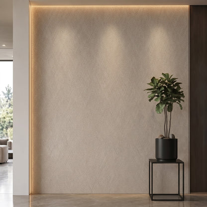 Bodaq RM051 Real Metal interior film rendered on a feature wall