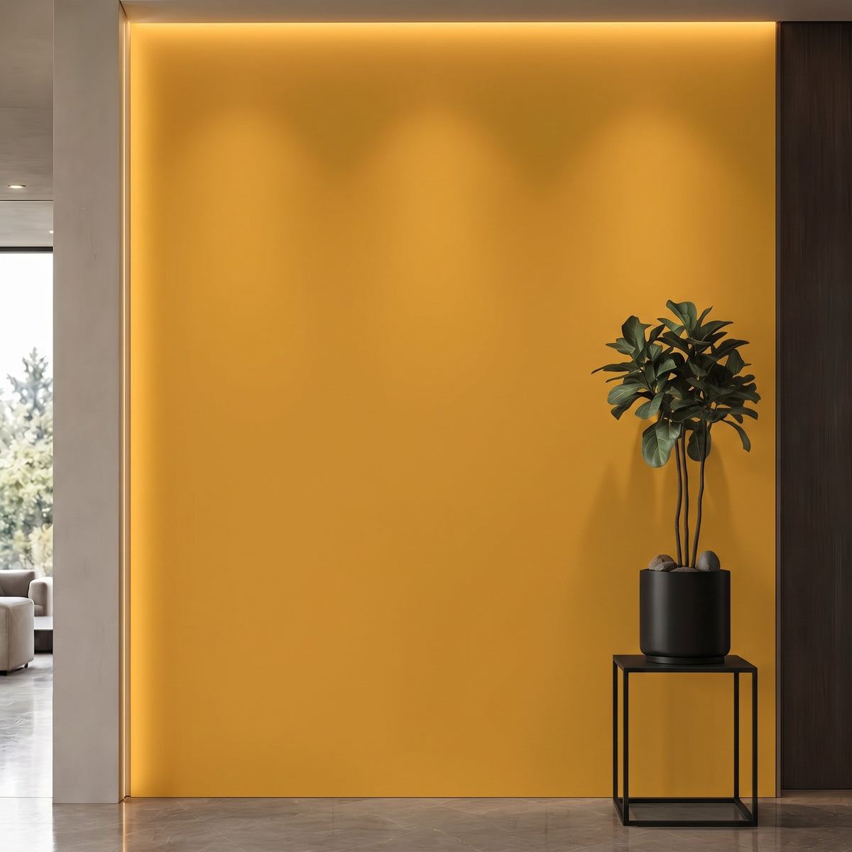 Bodaq S146 interior film rendered on a feature wall