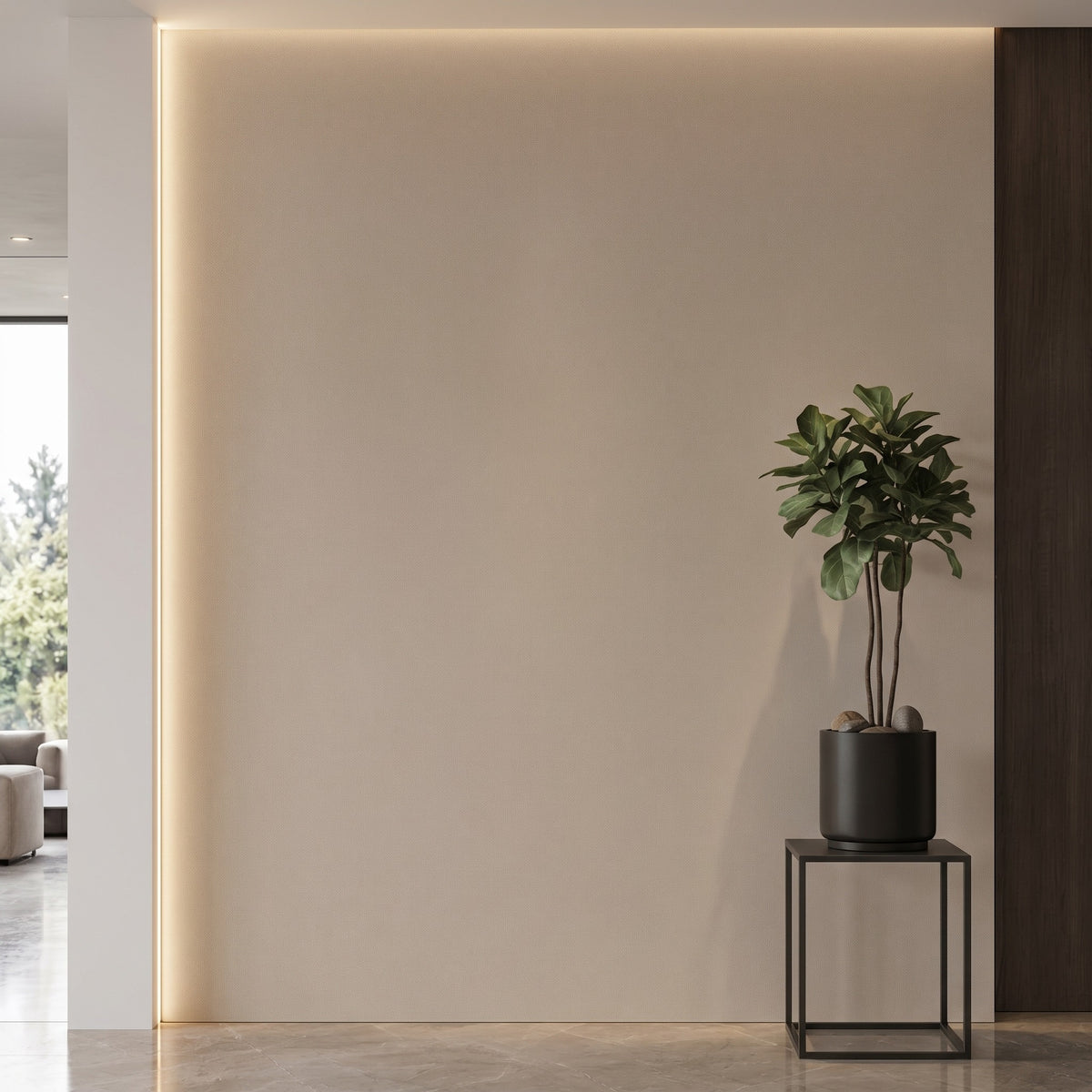 Bodaq S179 interior film rendered on a feature wall