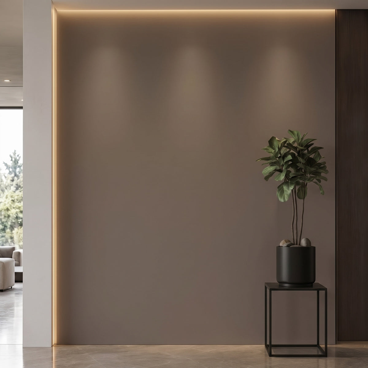 Bodaq S183 interior film rendered on a feature wall