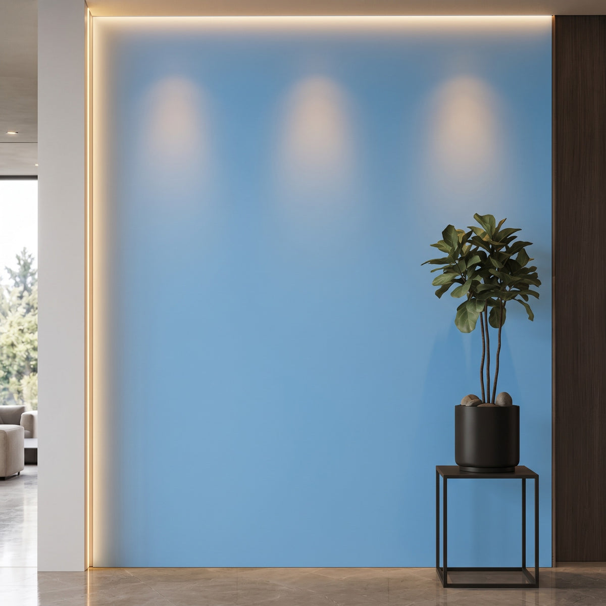 Bodaq S186 interior film rendered on a feature wall