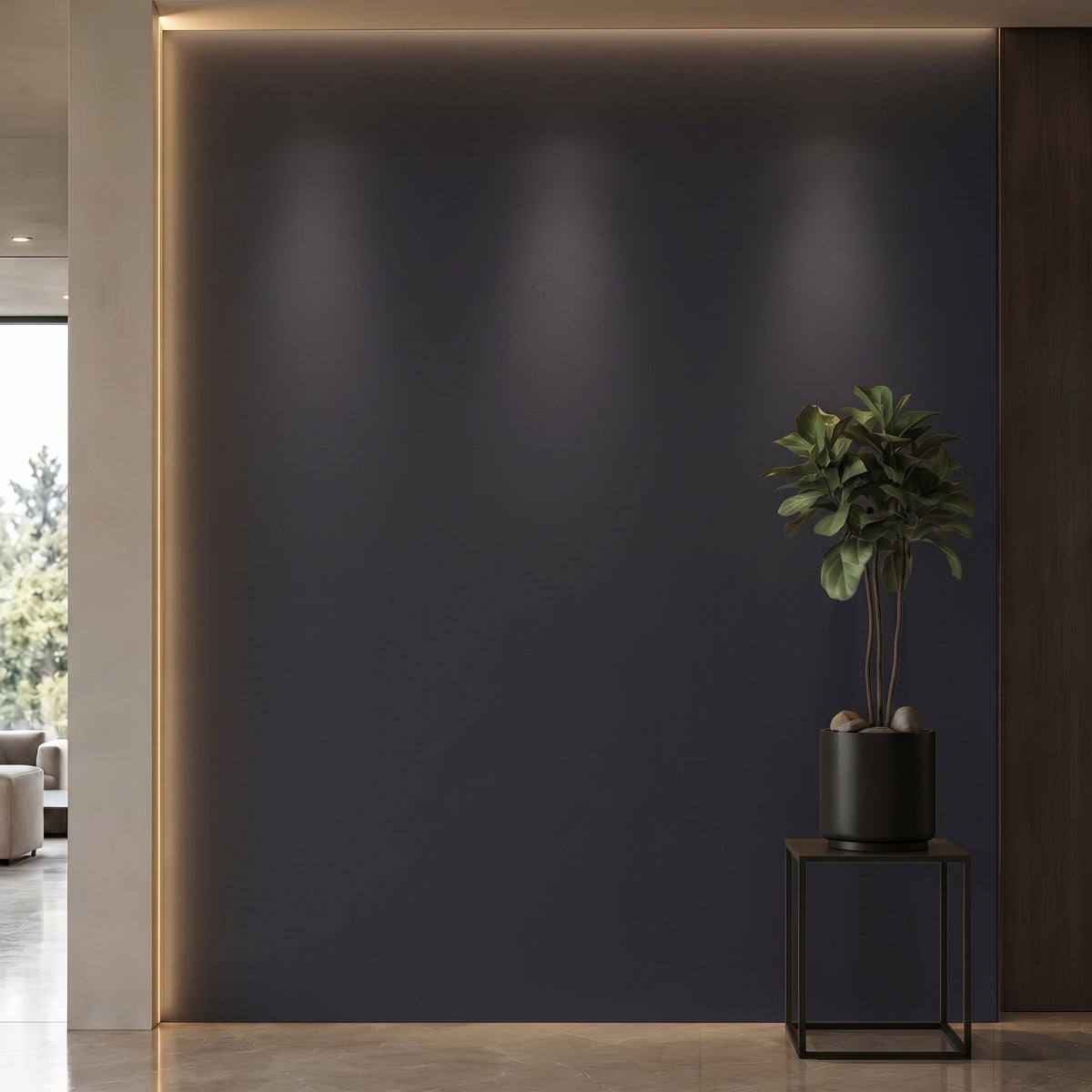 Bodaq S197 interior film rendered on a feature wall