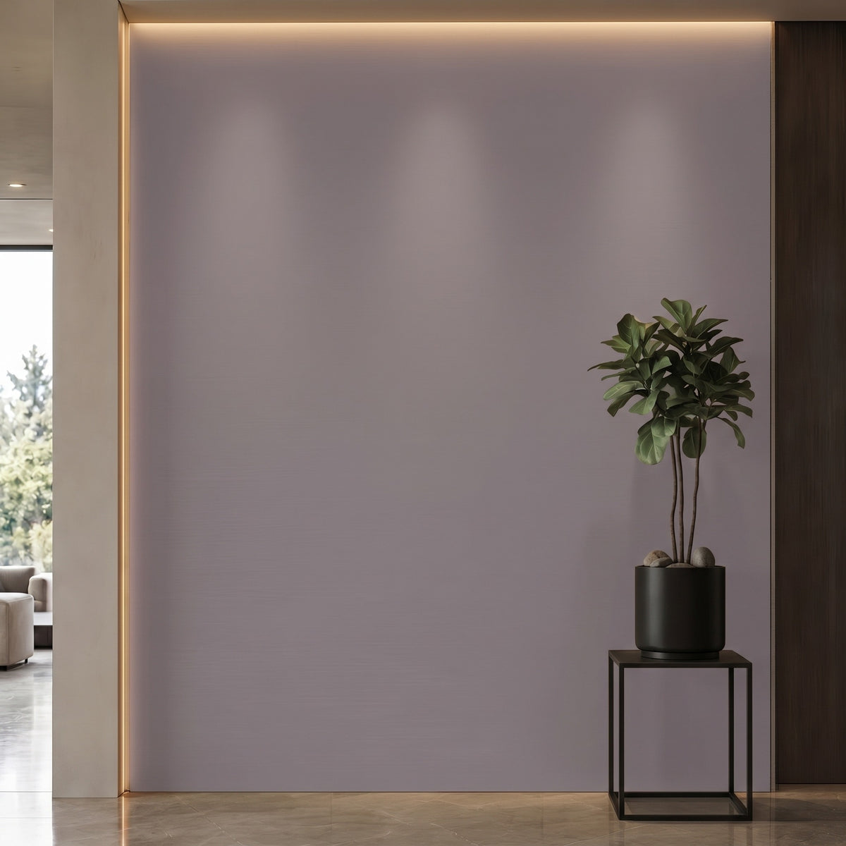 Bodaq S209 interior film rendered on a feature wall