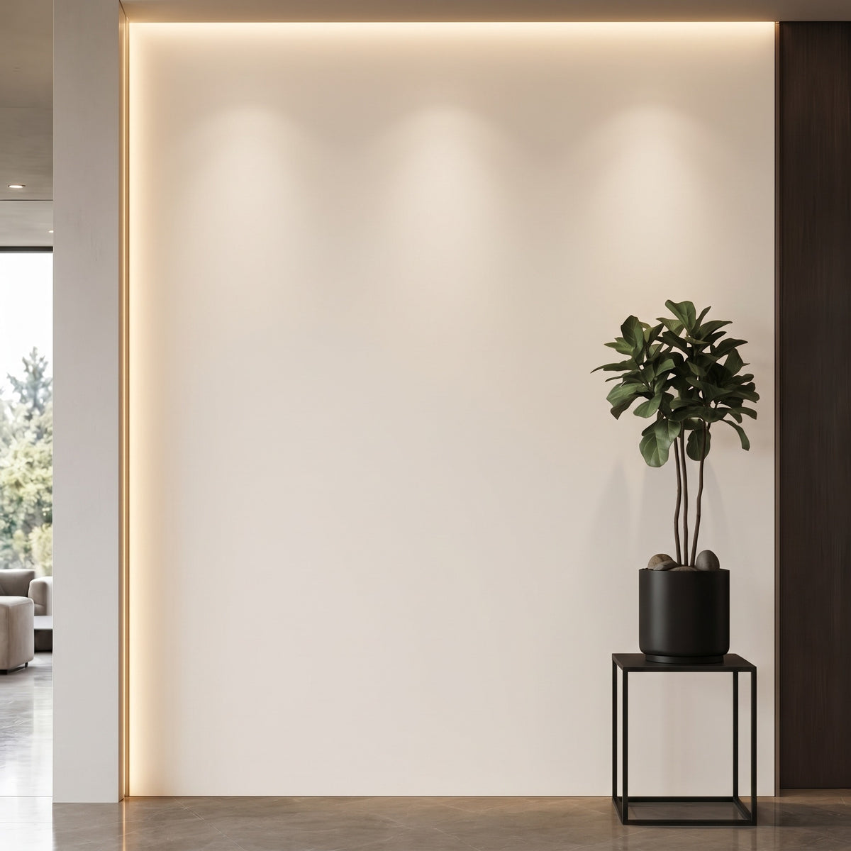 Bodaq S216 interior film rendered on a feature wall