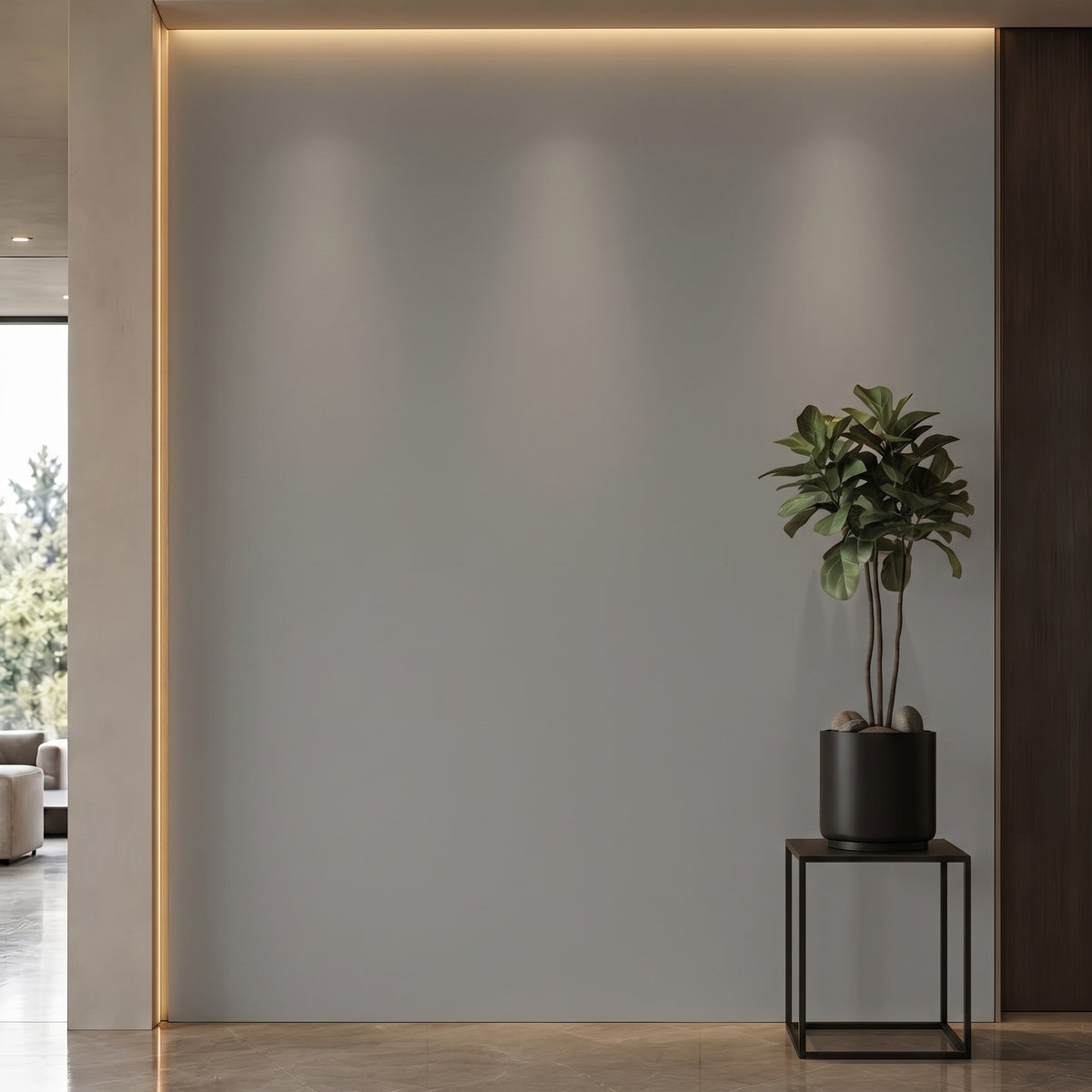 Bodaq S236 interior film rendered on a feature wall