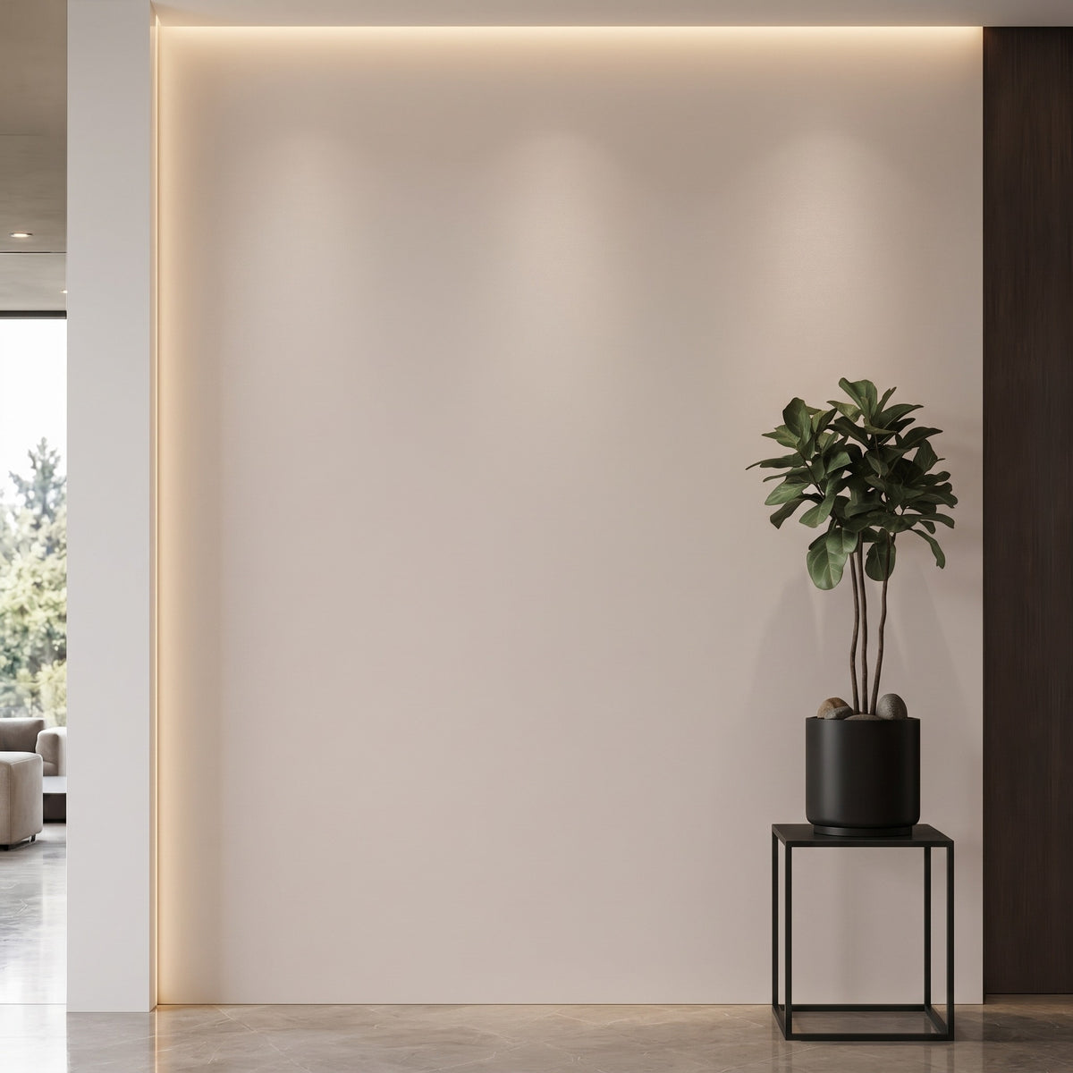 Bodaq S240 interior film rendered on a feature wall