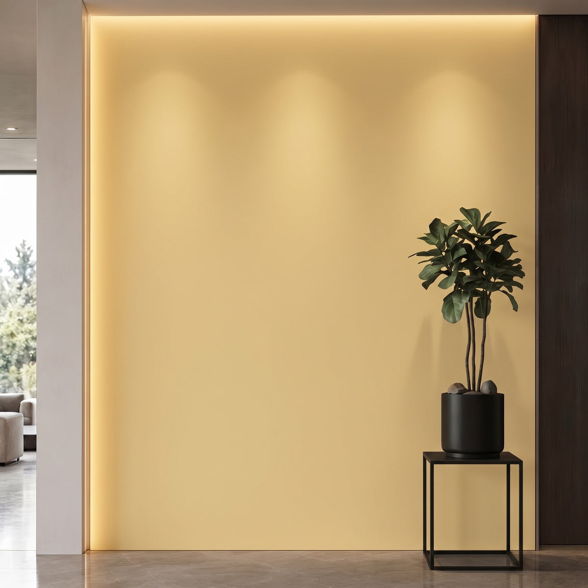 Bodaq S241 interior film rendered on a feature wall