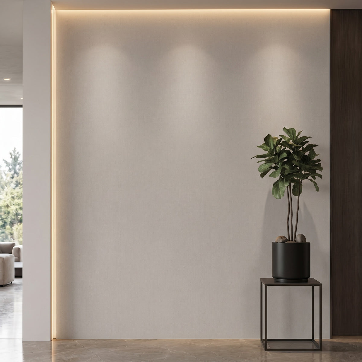 Bodaq S244 interior film rendered on a feature wall
