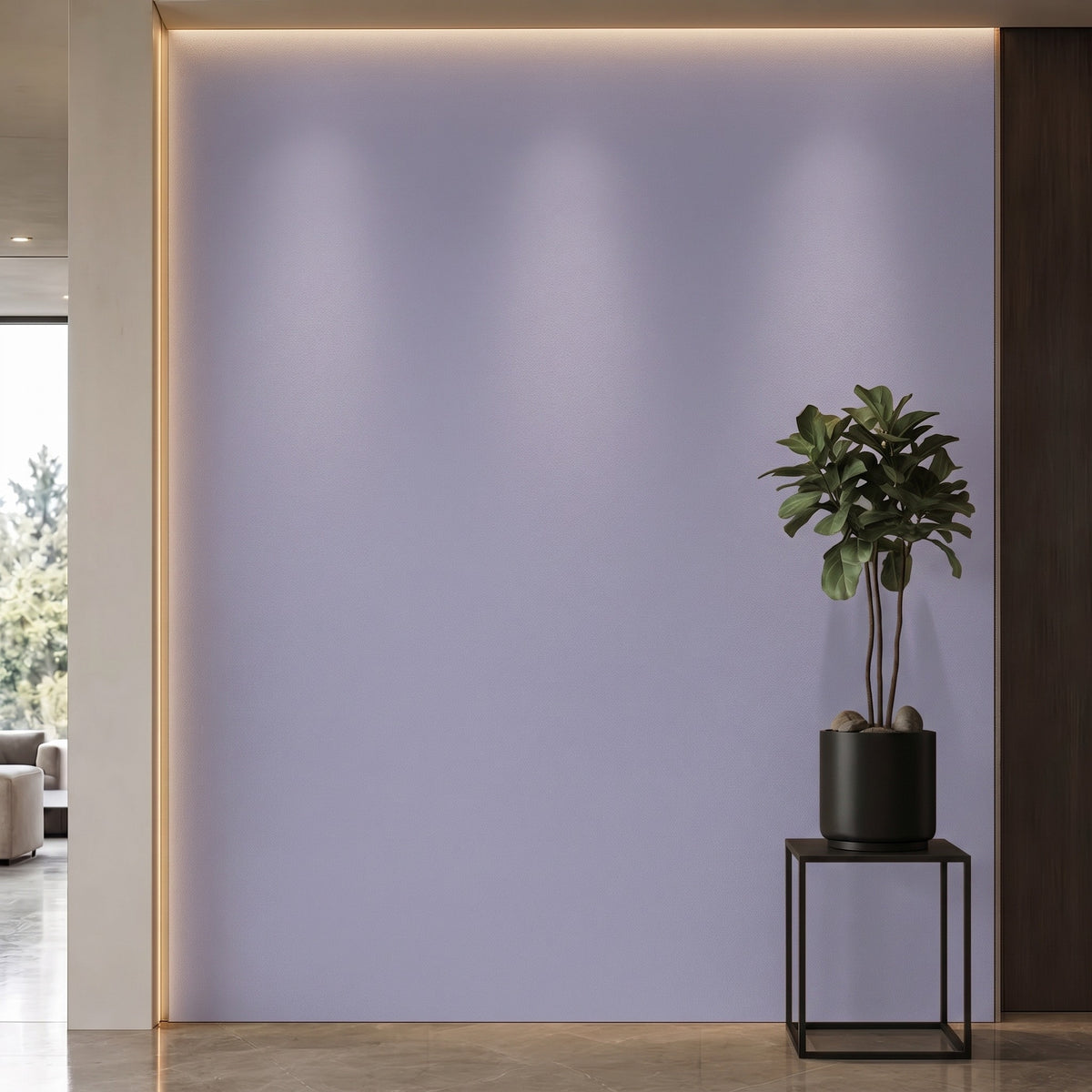 Bodaq S249 interior film rendered on a feature wall