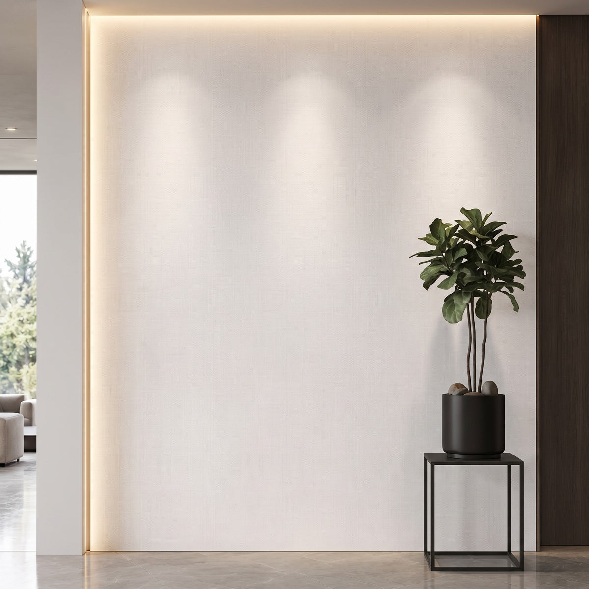 Bodaq S255 interior film rendered on a feature wall