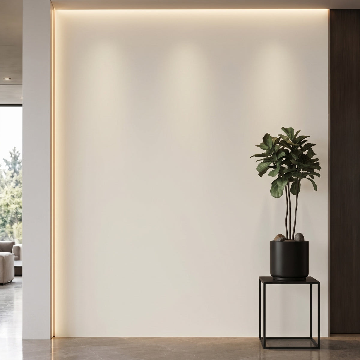 Bodaq S256 Matt Ivory interior film rendered on a feature wall