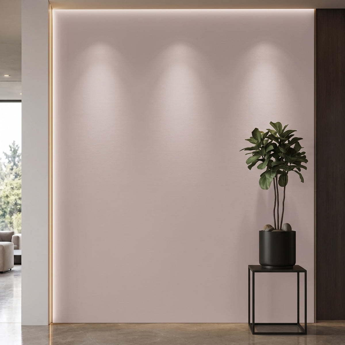 Bodaq S257 interior film rendered on a feature wall