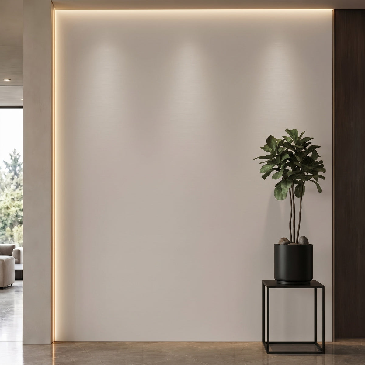 Bodaq S260 interior film rendered on a feature wall