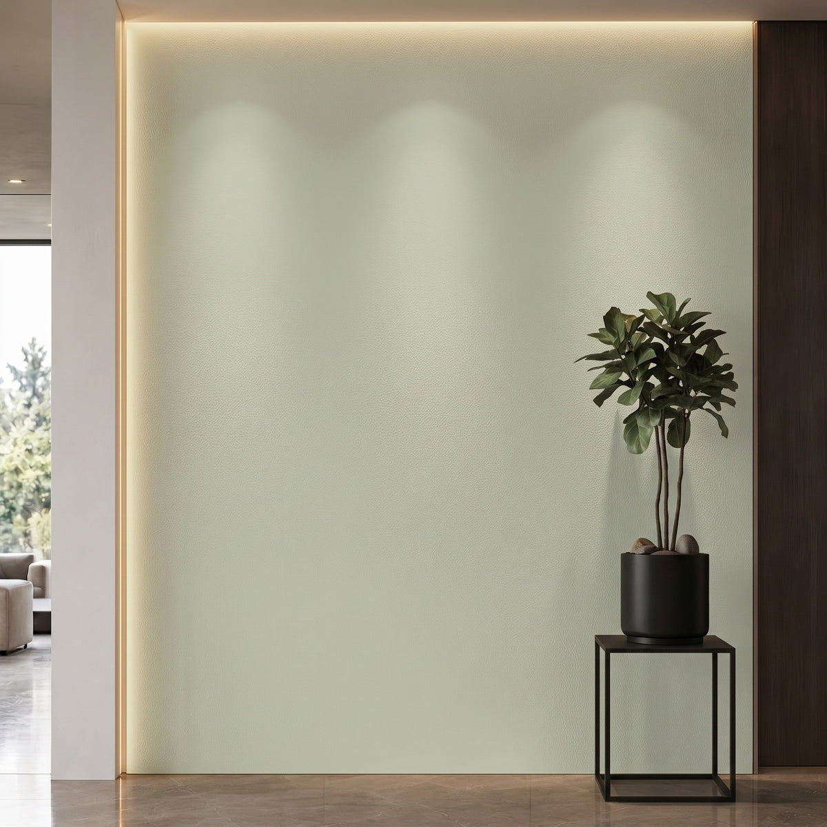 Bodaq S261 interior film rendered on a feature wall