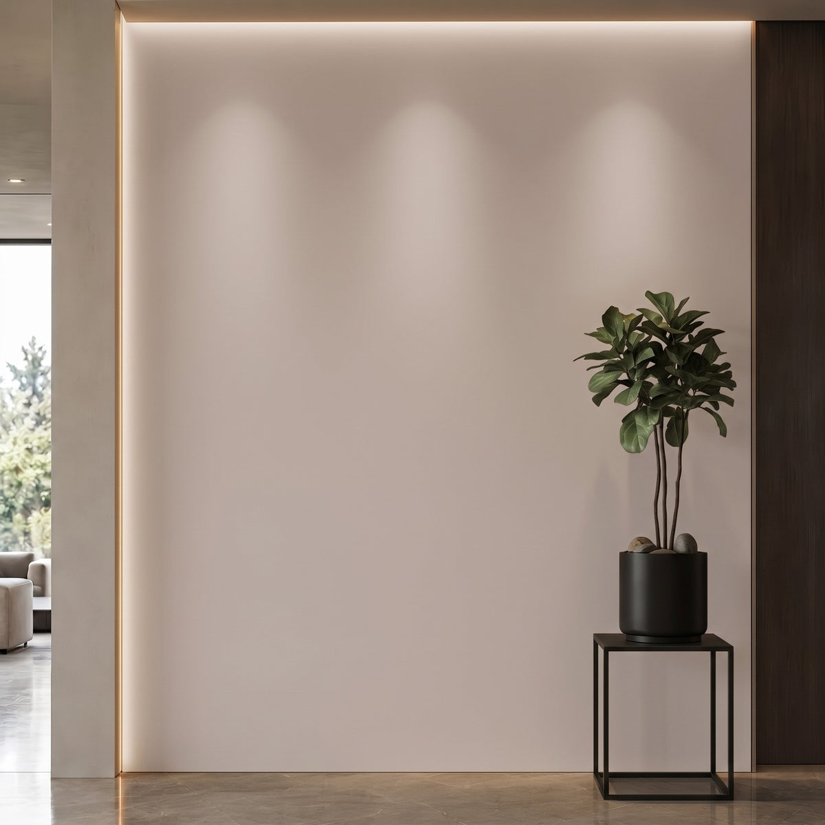 Bodaq S264 interior film rendered on a feature wall