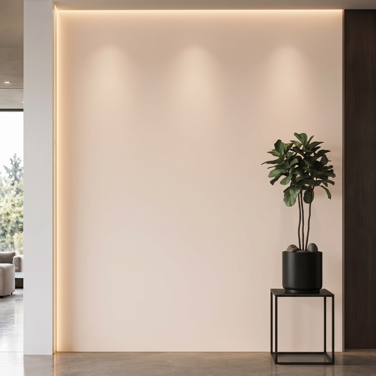 Bodaq S266 interior film rendered on a feature wall